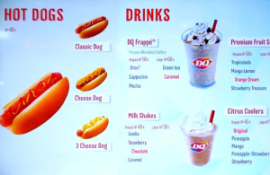 Dairy Queen Menu